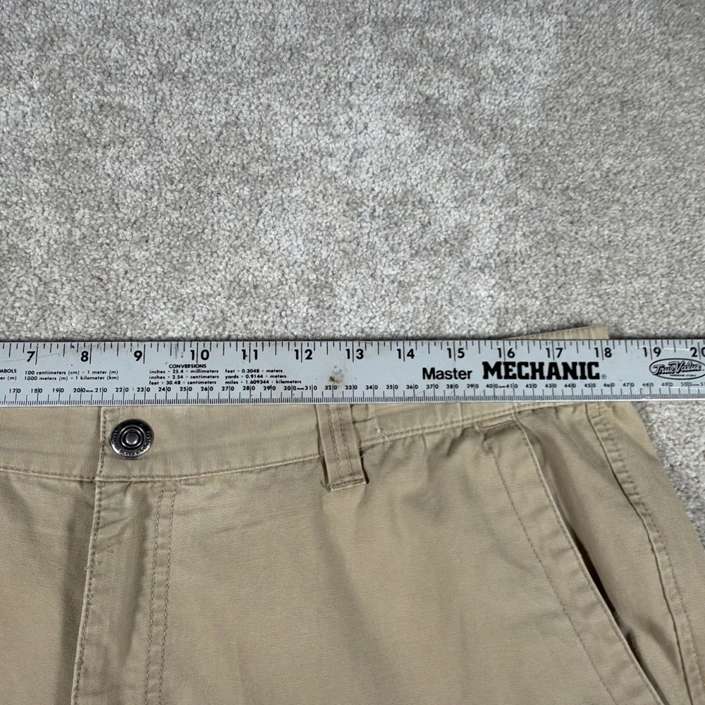 Columbia Mens Straight‎ Leg Cargo Khaki Outdoor Pants Large (FITS 36 X 31) READ